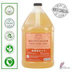Adams Handmade Soap Thick Organic Castile Liquid Hand Soap 1 Gallon Refill - Cinnamon Spice (Pack of 4)