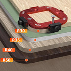 Router Templates and Jigs for Woodworking,Guides and Edge Guide for Precision Routing,Router Tool,Corner Radius Templates for Routers R10/R15/R20/R25/R30/R35/R40/R50
