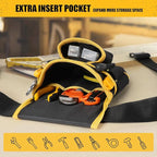 Magnetic Tool Belt for Men, 26 Pockets Heavy Duty Tool Pouch, Magnet Holster Nail Utility Toolbelt Detachable Adjustable Waist Holder for Handyman Contractor Mechanic Plumber Roofer Carpentry Dad Gift