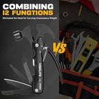 Gifts for Men, 12 in 1 Multitool Hammer for Camping Hunting Hiking, Gifts for Dad, Husband, Him, Birthday Gadgets Idea for Men Him Husband Boyfriend