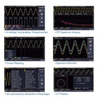 OWON Digital Oscilloscope with Dual-Channel Channels and Screen 7 inch / 18 cm, TFT-LCD Display, Portable Professional Oscilloscope Kit with 1GS/s Sampling Rate, Bandwidth 100MHz,SDS210