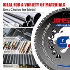 12" Miter Table Saw Blade, TCT Metal Cutting Saw Blades with 60T & 1" Arbor, Professional for Iron Steel Aluminum Stainless Steel Ferrous Metals