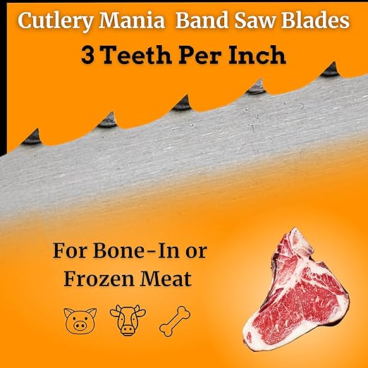 4-Pack Band Saw Blade (Bone-in) 5/8x.022x3TPIx112 inch