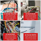 300PCS Heat Shrink Butt Connectors Kit - Xenvio Multi-Size Tinned Red Copper Marine Grade Electrical Wire Connectors – Waterproof Insulated Butt Splice for Cable, Cars, Boats & Wiring