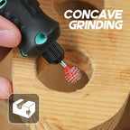 EZARC Tungsten Carbide Rotary Burr, 1/8’’ Shaft Ball Tip Wood Carving Bit, Very Coarse Engraving & Material Removal Tool with Storage Case