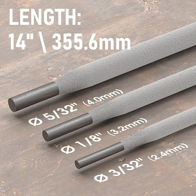 YESWELDER E7018 5/32'' 5LB Welding Rod Low Hydrogen Carbon Steel Stick Electrodes
