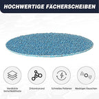 2 Inch Zirconia Sanding Discs, 49Pcs 4-Grit (40/60/80/120) Quick Change Discs with 1/4" Roll Lock for Die Grinder Surface Conditioning Sanding Discs for Rust Removal, Deburring & Polishing