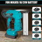 Cordless Brad Nailer for Makita 18V Lithium-Ion Battery, Powered Electric Nail Gun for Wood 18GA, Brushless Motor, 2 Mode, 18 Gauge 5/8 to 1-1/4 Inch, Lightweight and Ergonomic, Tool Only
