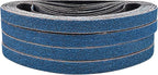 1/2 x 18 Zirconia Sanding Belts for Metal, 60 Grit 1/2x18 Inch Sander Belt for Air Belt Sander, Zirconia Metal Grinding Sand Paper for Knife Blade Sharpening, Metal Polishing, Derusting, 40Pcs