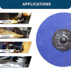 Benchmark Abrasives 3 Inch Sanding Discs Quick Change Zirconia Sanding Discs, Drill & Die Grinder Sanding Disc - Deburring Polishing Rust Remover for Metal Paint Stripper (25 Pack), 120 Grit
