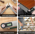 GemRed 82305 Digital Angle Finder Protractor (Stainless steel 300mm)