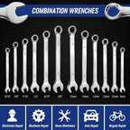 WORKPRO Mechanics Tools Kit and Socket Set, 192-Piece, SAE&Metric, 1/2'', 1/4'', 3/8'' Drive Socket Ratchet Wrench Set with Molded Case
