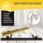 17" Heavy-Duty Magnetic Tool Holder (Upgraded Version) - Extremely Powerful Magnetic Pull Force to Hold Heavy Tools - Professional Space-Saving Magnetic Bar - Tool Organizer Rack/Strip