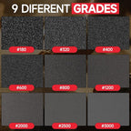 20 Pcs 3 x 4 Inch 400 Grit Sanding Sponge Set, Ultra Fine Sanding Sponges Pads, Soft Foam Hand Sander Block Wet Dry Sandpaper for Model Drywall Metal Wood Furniture Polishing