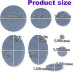 16PCS Down Jacket Repair Patch, Self Adhesive Puffer Jacket Repair Kit, Gray Nylon Fabric Repair Tape for Coats, Tents, Sleeping Bags