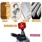 9-27/32” HSS Bi Metal Hole Saw Cutter with Arbor Heavy Duty Hole Saw Bit for Wood Drywall Plastic Aluminum Mild Steel Iron Metal Stainless Steel