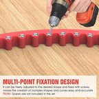 Pisman Router Edge Guide & Template Kit - 39" Plastic Woodworking Profiling Strip for Precision Trimming | Fits Bosch/Dewalt/Makita Routers | DIY Furniture, Cabinet & Table Edge Molding (Red)