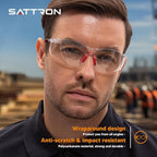 Clear Safety Glasses 12 Pack, Protective Eyewear UV Protection ANSI Z87.1, Safety Goggles Scratch & Impact Resistant, Eye Protection with Nose Pads for Men & Women Construction, Shooting, Lab Work