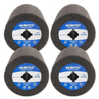 4"x4", Burnishing Wheel SSF 4 Pack, SF, Grit 400, S/C, Metalwork and Woodwork