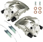 Torchbeam 2PCS Front Driver and Passenger Side Brake Caliper For BMW for 1994-1995 2001-2005 325i, 2001-2006 325Ci, 2001-2005 325xi, Disc Brake Caliper Assembly with Bracket Replace # 191618+191619