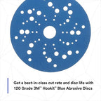 3M Hookit Blue Abrasive Disc Multihole 36159 (4PK)