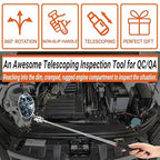 Mens Valentines Day Gifts - Telescoping Inspection Mirror, Round Mirror Tool, Birthday Gifts for Men, Mens Gifts for Dad, Him, Husband, Boyfriend, Handyman