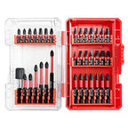 35 Pcs Screwdriver Bits Set, Hex S2 1/4 Impact Driver Bit Set, Anti-Tamper Security Torx Bit Set for Power Screwdrivers and Electric Drill Drivers, Allen Wrench Drill Bit Set with Case