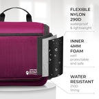 Large Hanging Toiletry Organizer - Travel Toiletry Bag for Men and Women - Waterproof Hygiene Bag with Metal XXL Swivel Hook, Sturdy Zippers and 19 Compartments for Toiletries, Makeup (Purple)