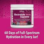Jigsaw Health Electrolyte Supreme | Broad Spectrum of Electrolytes + Trace Minerals | Berry-Licious Flavor | 60 Servings (Jar)