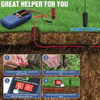 F04 Underground Wire Locator, Cable Locator with Earphone, Buried Wire Detector for Locating Breakage Cables & Wires Dog Fence Cables