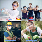 100 Pairs Safety Goggles Bulk Protective Glasses for Shooting Lab Safety Goggles Over Glasses for Kids Adult