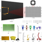 12 Black Plastic Peg Board Set Contains 428 Accessories, High Load-Bearing, Rust-Proof, Non-Sagging, Non-Grooved, Tools Can be Styled at Will, and the Tool Storage System Gives You a New Experience
