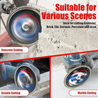 7" Diamond Saw Blades for Angle Grinder, X-Turbo Tile Cutting Blade for Dry & Wet Cutting, Fast Smooth Cutting for Alabaster Concrete Granite Marble 1PC