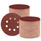 5 Inch 8 Hole Sanding Discs, 100 PCS 40 Grit Hook and Loop Sandpaper, Round Aluminum Oxide Sand Paper Discs for Random Orbital Sander