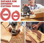 Flexible Router Edge Guide,Professional Router Templates for Woodworking Accessories,Flexible Curve Guide for Precise Thread Border, Curve and Arc Angle Positioning(RED 39INCH)
