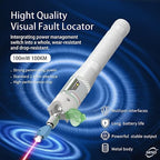 100KM Visual Fault Locator for Fiber Optic Cables, High-Power VFL Tester with FC/ST/SC/LC Support, Long-Range Fault Finder & Light Pen Tool for FTTH, Telecom, Datacenters, OTDR, Industrial Networks