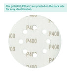 100PCS 400 Grit Premium Green Sanding Discs, 5-Inch 8-Hole Sandpaper for Random Orbital Sander