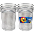 Silver Mesh Trash Cans,10-Pack 6 Gal Mesh Office Trash Can,Open Metal Wire Wastebaskets, Waste Basket Trash Can for Near Desk, Small Garbage Can,Recycling Garbage Container Bin for Office&Home