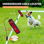 Underground Wire Locator – Rechargeable Cable & Pet Fence Break Detector, 2.6ft Depth, Earphone Support, Model NF-817L