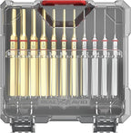 Real Avid 11-Piece Pin Punch Set - Portable All-in-One Punch Set with Storage Case - Choose Between Roll Pin, Standard or Brass and Steel Set