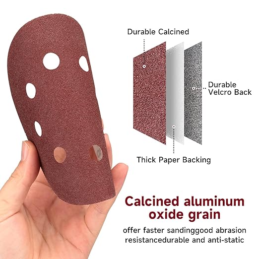 100 PCS 5 Inch Sanding Discs 600 Grit, Round Hook and Loop Sandpaper for Random Orbital Sander