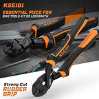 KSEIBI 8-Inch Mini Bolt Cutters Heavy Duty - Compact Bolt Cutter with Anti-Slip Handle for Wire, Cables, Chains, Small Screws - Handy Tool Featuring High Leverage Design and CrMo Blades - 161615