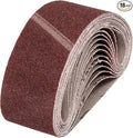 HARFINGTON 2-1/2 x 16 Inch Sanding Belts, 18 Pcs 40 Grits Aluminum Oxide Abrasive Belt Sander File Belt for Woodworking, Metal Polishing, Knife Sharpener