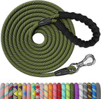 NTR Heavy Duty Dog Leash,10FT Training Leash for Dog Training with Swivel Lockable Hook,Reflective Threads and Comfortable Handle,Dog Lead for Walking,Hunting,Camping for Medium and Large Dog (Olive)
