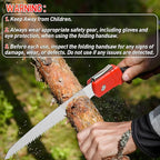 DIYSELF 1 Pack Folding Saw, 7-inch Hand Saw for Wood Cutting, Foldable Pruning Camping Survival Saw with Sk5 Blade, Camping Saw for Tree Trimming, Garden, Bushcraft, Outdoor Portable Hand Saw