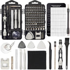STREBITO Precision Screwdriver Set 124-Piece Electronics Tool Kit with 101 Bits Magnetic Screwdriver Set for Computer, Laptop, Cell Phone, PC, MacBook, iPhone, Nintendo, PS4, PS5, Xbox Repair