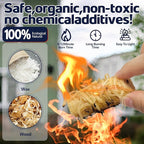 Fire Starter 216Pcs - Extra Long 12min Natural Fire Starters for Grill, Fireplace, Camping & Survival Kit | Waterproof, Odorless, Safe for BBQ/Pizza Oven/Chimney (Indoor & Outdoor)