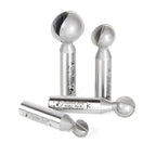Amana Tool - AMS-557 4-Pc Carbide Tipped Ball End Router Bit Set 1/2" Shank