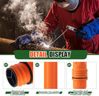 Tandefio 4 Pcs Welding Rod Storage Tube 40 Inch Tig Rod Storage Canisters Welding Electrode Holder Airproof Waterproof Container(Orange)