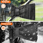 3 Pieces Outdoor Faucet Covers,Winter Anti-Freeze 9.8" H X 7" W Faucet Insulation Cover Winter Outdoor Pipe Insulation Protective Cover,Outdoor Wall Garden Courtyard Faucet Covers (Black)